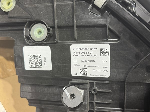 A2069065501-2069065501-A2069065401-2069065401 W206 MERCDES TAKIM FAR 